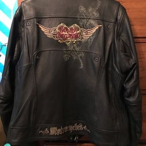 Harley Davidson genuine leather riding jacket